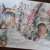 My project in Artistic Watercolor Sketching: Dare to Express Your Ideas course. Traditional illustration, Sketching, Creativit, Drawing, Watercolor Painting, and Sketchbook project by kaeyeen - 07.15.2021