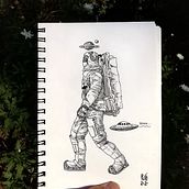 Quarantine Sketches. Un proyecto de Ilustración tradicional, Diseño de personajes, Cómic, Bocetado, Dibujo a lápiz, Dibujo, Concept Art, Ilustración con tinta y Manga de Sergi Pulido - 15.07.2021