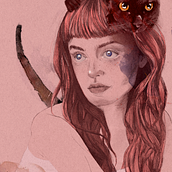 Mi Proyecto del curso: Retrato ilustrado con Procreate. Een project van Traditionele illustratie, Vectorillustratie, Digitale illustratie y  Portrettekening van Azucena Arizo - 15.07.2021