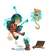 Character Designe-Chico telemático. Un progetto di Illustrazione tradizionale, Design, Pubblicità, Design di accessori, Animazione, Direzione artistica, Consulenza creativa, Belle arti, Graphic design, Fumetto, Street Art, Disegno, Illustrazione digitale, Videogiochi, Arte concettuale, Disegno artistico, Illustrazione infantile, Instagram, Design digitale e Progettazione di videogiochi di Iván Estepa Flores - 15.07.2021