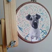 Fotografía Sobre tela bordada. Photograph, Collage, Paper Craft, Printing, Embroider, and DIY project by soltrentuno - 07.13.2021