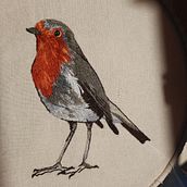 Mi Proyecto del curso: Pintar con hilo: técnicas de ilustración textil. Traditional illustration, and Embroider project by Fabiola - 07.15.2021