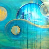 Abstract, Ethereal and Spiritual Paintings. Projekt z dziedziny  Malarstwo, Malarstwo akr i lowe użytkownika Sati Freeman - 16.07.2021