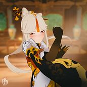 Ningguang. Ilustração tradicional projeto de Falah Ridho - 10.07.2021