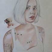 Mi Proyecto del curso: Ilustración con pastel y lápices de colores. Traditional illustration, Fine Arts, Pencil Drawing, Drawing, Portrait Drawing, Realistic Drawing, and Artistic Drawing project by Sara Palacios García - 07.15.2021