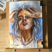 My project in Artistic Portrait with Watercolors course. Projekt z dziedziny  Sztuki piękne,  Malarstwo, Malowanie akwarelą i Portret użytkownika Rafał Nieradzik - 16.07.2021