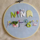 My project in Introduction to Raised Embroidery course. Embroider project by Katerina Gabdullina - 07.16.2021