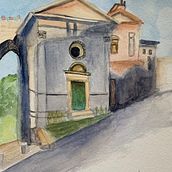 My project in Architectural Sketching with Watercolor and Ink course. Een project van  Schetsen,  Tekening, Aquarelschilderen,  Architecturale illustratie, Sketchbook y  Illustratie met inkt van Linda MacIntosh - 16.07.2021