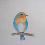 My project in Artistic Watercolor Techniques for Illustrating Birds course. Traditional illustration, Watercolor Painting, Realistic Drawing, and Naturalistic Illustration project by sol_torresfry - 07.12.2021