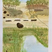 Meu projeto do curso: Paisagens naturais em aquarela. Projekt z dziedziny  Sztuki piękne,  Malarstwo i Malowanie akwarelą użytkownika Pedro de Oliveira - 17.07.2021