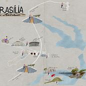 Meu projeto do curso: Criação de mapas ilustrados: transmita a essência da cidade. Traditional illustration, Infographics, Drawing, Digital Illustration, Artistic Drawing, and Digital Painting project by isisslima - 07.17.2021
