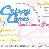 Crispy Cones Logo. Logo Design project by Sheena Biggerstaff - 07.17.2021