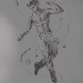 Mi Proyecto del curso: Técnicas de dibujo tradicional con Procreate - fight dancer. Traditional illustration, Digital Illustration, Portrait Drawing, and Digital Drawing project by Mauricio Arrieta - 07.16.2021