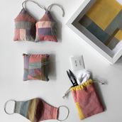 Zero-waste sewing. Sewing, Textile D, eing, and DIY project by Ania Grzeszek - 07.17.2021