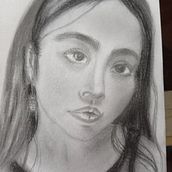 Mi Proyecto del curso: Introducción al dibujo de retrato. Traditional illustration, Fine Arts, Pencil Drawing, Drawing, Portrait Drawing, Artistic Drawing, and Figure Drawing project by Patricia Gomez - 08.21.2021