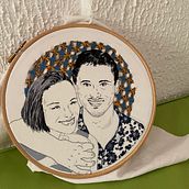 Mon projet du cours : Création de portraits brodés. Embroider project by chloe_martin_1414 - 07.12.2021