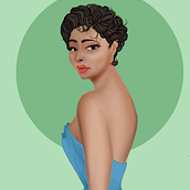 My project in Female Character Portraits in Procreate course. Traditional illustration, Digital Illustration, and Digital Drawing project by A. M. Wells - 07.18.2021