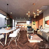Mi Proyecto del curso: Render de interiores con SketchUp y V-Ray Next. Architecture, Interior Architecture, Digital Architecture, and ArchVIZ project by nevaliperez1cm - 07.18.2021