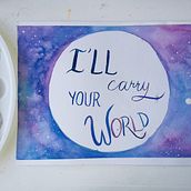 Mi Proyecto del curso: Caligrafía con pinceles de agua para principiantes. Calligraph, and Watercolor Painting project by Elda Núñez - 07.18.2021