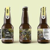 MONTANO BREWING.CO. Een project van  Br, ing en identiteit, Traditionele illustratie y Packaging van Juan Camilo Castillo Perea - 18.07.2021