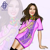 Purple Nitro. Een project van Traditionele illustratie,  Ontwerp,  Beeldende kunst, Grafisch ontwerp, Vectorillustratie,  Tekening,  Modeontwerp, Modefotografie,  Concept art,  Digitaal schilderij y Digitale tekening van Mackleyn Abril - 22.05.1999