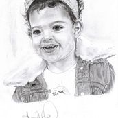 Inocência . Desen în creion, Desen realist și Desen de portret de Adelson Santana de Oliveira - 07.19.2021