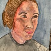 Mi Proyecto del curso: Retrato artístico en acuarela. Un progetto di Belle arti, Pittura, Pittura ad acquerello e Disegno di ritratti di Vanessa Cuevas Barberà - 19.07.2021