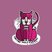 Rosa cat. Un progetto di Illustrazione tradizionale di Maria Boya - 11.05.2021
