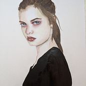 My project in Watercolor Portrait from a Photo course. Traditional illustration, and Portrait Drawing project by Dawn Reppin - 07.19.2021