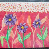 Negative Watercolour Daisies. Ilustração tradicional, Pintura em aquarela e Ilustração botânica projeto de Abigail Holden - 19.07.2021