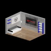 Isometric 3D Room. Traditional illustration, and Design project by Gabriel Grespan - 07.19.2021