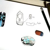 Mi Proyecto del curso: Introducción al sketching para diseño de producto (mouse gamer). Design, Sketching, and Sketchbook project by nicolasrosales - 07.20.2021