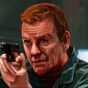 Jack Bauer. Projekt z dziedziny Trad, c, jna ilustracja, Ilustracja c i frowa użytkownika Juan Javier Sepúlveda - 20.07.2021