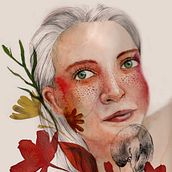 La marquise. Un projet de Beaux Arts, Peinture, Dessin, Aquarelle, Dessin de portrait, Dessin artistique et Illustration traditionnelle de Maite Prima - 20.07.2021