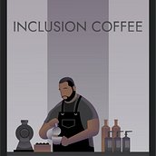 Inclusion Cafe (Arlington, Texas) . Traditional illustration, Fine Arts, Poster Design, and Digital Illustration project by Garrett Goldsmith - 07.20.2021