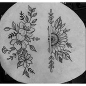 Meu projeto do curso: Tatuagem para principiantes. Tattoo Design project by Fabiana Ferreira Menezes - 07.18.2021