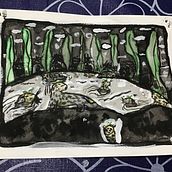 Mi Proyecto del curso: Ilustración en tinta china con influencia japonesa. Een project van Traditionele illustratie,  Tekening y  Illustratie met inkt van yayies31 - 20.07.2021