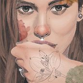 Mi Proyecto del curso: Retrato ilustrado con Procreate. Un proyecto de Ilustración tradicional, Ilustración vectorial, Ilustración digital y Dibujo de Retrato de natalia_90s - 20.07.2021