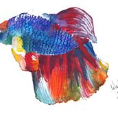 Mi Proyecto del curso: Técnicas modernas de acuarela. Traditional illustration, Fine Arts, Painting, and Watercolor Painting project by Nelly Santana - 07.20.2021