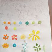 Mi Proyecto del curso: Estampados florales en acuarela con colores vibrantes. Traditional illustration, Pattern Design, Watercolor Painting, and Botanical Illustration project by macavity_marik - 07.22.2021