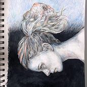 Ocean On My Mind. Un proyecto de Ilustración tradicional, Dibujo a lápiz, Dibujo de Retrato y Dibujo artístico de Brandi Ebach - 20.07.2021