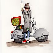 ILUSTRACIÓN DE PORTADA para libro de Jordi Sierra i Fabra Ein Projekt aus dem Bereich Traditionelle Illustration, Design von Figuren, Verlagsdesign, Bildende Künste, Bleistiftzeichnung, Zeichnung, Kinderillustration und Editorial Illustration von SEÑORITA BICHO - 01.04.2021