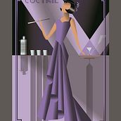 My project in Art Deco Style for Digital Illustration course. Un progetto di Illustrazione tradizionale, Belle arti, Design di poster  e Illustrazione digitale di marek_6 - 21.07.2021