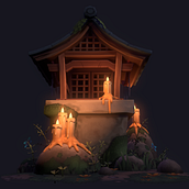 Minishrine. Un proyecto de Modelado 3D y Animación 3D de Raúl Ferreres - 23.07.2021