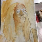 Mi Proyecto del curso: Retrato artístico en acuarela. Fine Arts, Painting, Watercolor Painting, and Portrait Drawing project by Fernando Requena - 07.23.2021