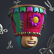 Danzante de Tijeras. Traditional illustration, 3D, 3D Animation, and 3D Character Design project by Jordaens Luyo - 07.21.2021