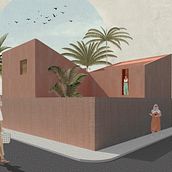 Meu projeto . Een project van Architectuur, Grafisch ontwerp, Interactief ontwerp, Interieurontwerp, L, scaping, Collage, Digitale architectuur y  Architecturale illustratie van Julie Rezende - 23.07.2021