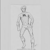 Mi Proyecto del curso: Ilustración para cómics: anatomía de un superhéroe. Un proyecto de Ilustración tradicional, Diseño de personajes, Cómic, Dibujo a lápiz y Dibujo anatómico de Ricardo Galindo - 15.07.2021