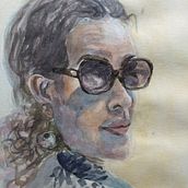 Mi Proyecto del curso: Retrato artístico en acuarela. Fine Arts, Painting, Watercolor Painting, and Portrait Drawing project by Saúl Hernández Blancas - 07.02.2021