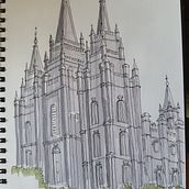 Salt Lake Temple. Architecture project by Paul Kruger - 07.24.2021